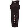 Eafit | Shaker proteico | Per tutti i tipi di bevande miste in polvere | Impermeabile | Senza BPA | Nero 400 ml