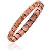 MagEnergy Bracciali in rame da donna, 100% rame massiccio, gioielli fatti a mano in puro rame come regalo