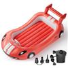 QPAU Letto da viaggio gonfiabile per bambini con protezione anticaduta, 202 x 115 cm, con pompa a mano, borsa per il trasporto, materasso ad aria per dormire i bambini, letto da campeggio e hotel da
