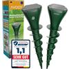 AVOQY Dissuasore solare di alta qualità per talpe, set da 2, repellente umano a ultrasuoni e vibrazioni, contro talpe e arvicole, alimentato a energia solare, impermeabile IP65, per giardino e prato