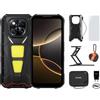DOOGEE V Max Play 5G VIP Edition | display FHD+ 120 Hz | 36 GB RAM + 512 GB | fotocamera AI da 200 MP | proiettore portatile | luci da campeggio | NFC | Dual SIM | IP69K | Nero