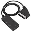 Bewinner Convertitore da HDMI a SCART 1080P, Adattatore da HDMI1.3 a SCART 1080P, Adattatore Audio Video, Supporto Uscita NTSC/Pal per Proiettore Monitor HDTV, Lettore Dvd