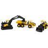 NEWRAY Mini Volvo Playset Con Accessori Set 3 Mezzi