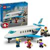 LEGO City Passenger Jet Toy - Plane Model Kit w/ 4 Minifigures & Travel Accessor