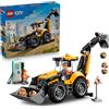 LEGO City Yellow Backhoe Loader - Construction Vehicle Toy - Tractor w/ 2 Minifi