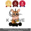 Disney Pixar Peaceminusone x Toy Story The First Fan giocattolo da collezione Bullseye