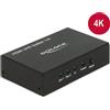 Delock Eingang 1 x HDMI-A 19 Pin Buchse 1 x DC 5 V Stromanschluss Ausgang 2 x HDMI-A