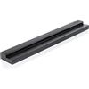 MÖNKE Scaffale per dischi in vinile - Esponga con eleganza i suoi dischi in riproduzione o preferiti sulla parete - Adatto a un disco di qualsiasi dimensione (Nero)