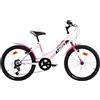 Bicicletta Bambina Aurelia MTB 420 Sport Dino Bikes - 20" 6 Velocità-Bianco