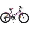 Bicicletta Bambina Aurelia MTB 420 Sport Dino Bikes - 20" 6 Velocità-Nero