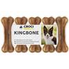 Croci King Bone, Snack premio masticativo per cani in pelle bovina, dental stick per la pulizia dei denti da 7,5 cm, 5pz x 15g