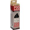 Flamingo Poop Bags Basic - Sacchetti per Escrementi di Cane Neri, 220 Pezzi, Resistenti ed Ecologici