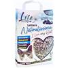 LifeGreen Lettiera Naturalissima per gatti 2 kg Carboni Attivi, con Fibra di Pisello e Amido di Mais, Vegetale, Biodegradabile, Agglomerante 3.8L, Elimina odori