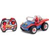 Jada Spider-Man Buggy RC con personaggio Spider-Man non rimovibile, 17,8 cm, pulsante turbo, telecomando a tutte le funzioni, età 6+, rosso/blu