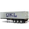 TAMIYA 56377 1:14 RC 40ft Container 3A Semirimorchio OKL - Kit da assemblare, camion RC, controllo remoto, camion, giocattoli da costruzione, modellismo, fai da te