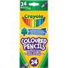 CRAYOLA - Matite Colorate, 24 Colori Assortiti, Pre-temperate, per Scuola e Tempo Libero, 3624