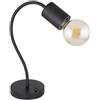 Globo lighting Lampada da tavolo Hermine nero opaco in stile minimal 1XE27 54030T/40