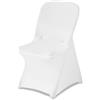 VEVOR Coprisedie Elasticizzati, 30 Pezzi Lavabili e Rimovibili in Poliestere e Spandex per Matrimoni, Feste, Sale da Pranzo, Banchetti, Ristoranti, Adatti a Sedie 460 x 500 x 860 mm, Bianco