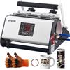 VEVOR Termopressa per Tazze Capacità Max 887 ml, Pressa Trasferimento Termico con Nastro Adesivo e Guanti, Impostazione Temperatura e Tempo, Colore Bianco e Nero, per Sublimazione su Bicchieri e Tazze
