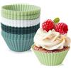 Vonsera 24 Pezzi Stampi per Muffin in Silicone Riutilizzabili, Pirottini Colorati Antiaderenti, Silicone Spesso, Facili da Pulire, 7 x 4,5 x 3,3 cm per Cupcake, Muffin e Dolci