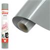 Siser EcoStretch Grigio, 30cm x 0,5mt, vinile termotrasferibile termoadesivo per la personalizzazione di capi d'abbigliamento e indumenti sportivi, materiale per hobby creativi, facile da tagliare.
