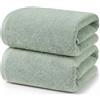 Ruggeri Set 2 Pezzi Teli Doccia e Bagno 70x140 cm in Morbido Cotone, Salvia