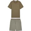 Emporio Armani - Pigiama Uomo con Bermuda in Jersey Pattern Mix