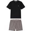 Emporio Armani Pigiama Uomo con Bermuda in Jersey Pattern Mix