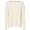 Kangra Cashmere Maglia Donna Scollo a Barca con Passamaneria