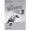 A1 Movers 3 Answer Booklet (Tascabile) Cambridge Young Learners English Tests