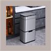 RICICLA FACILE Cestino Pattumiera Automatica con Sensore 50 Lt in Acciaio Inox JAH8892 50L
