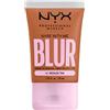NYX Professional Makeup Fondotinta Effetto Blur, Con Coprenza Media, Finish Matte, Con Niacinamide, Matcha e Glicerina, Fino a 12 Ore d'Idratazione, Bare With Me Blur, Tonalità: Medium Tan, 30 ml