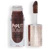 Revolution Beauty London Revolution, Pout Bomb Shimmer Gloss, Gloss Labbra Lucido e Brillante, con Acido Ialuronico e Profumo di Vaniglia Dolce, Chocolate Sparkle