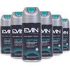 EVIN HOMME | Deodorante Uomo Spray Neptune, Fragranza Mix di Agrumi e Legni Marini, Durata 24h, 6x150ml