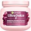 Garnier Ultra Dolce Idratazione d'Uva, Maschera Rigenerante Intensa, Per Capelli Disidratati, Idratazione Intensa, Capelli Luminosi e Rinforzati, Con Acqua d'Uva e Olio di Vinaccioli, 340ml
