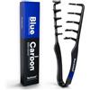 Blue Carbon® TexComb™ - Pettine arricciacapelli con vero carbonio, pettine per texture e volume da uomo, pettine per acconciare più volume e consistenza alle radici dei capelli, antistatico e