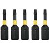 DeWalt DT7379T-QZ - Inserti per Avvitatore a Impulsi 5 x T10, Nero