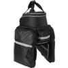 Vroomoto Borsa Portapacchi Posteriore per Bici Borsa Portapacchi per Bicicletta Bici 10L-25L Espandibile Poliestere Resistente all'Acqua Striscia Riflettente Tasca (Blu)