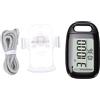 OPPWONG Contapassi 3D, Contapassi in Plastica con Ampio Display, 99999, Tasca con Clip per il Trasporto Al Collo, Batteria da 12 Mesi, per Camminare, Correre, Esercizi