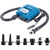 Domary Pompa Ad Alta Pressione 20PSI, Pompa Ad Aria Elettrica a Doppio Motore 150W 12V DC con Display a 7 Ugelli LED per Paddle Board Tavola da Surf Kayak Materasso Aria per Ba