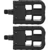 Generic Pedali Bici Vintage Poggiapiedi Antiscivolo in Nylon per il Comfort del Ciclismo 12 X 7 X 6,5 Cm 2 unità (Nera)