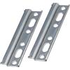 Gedotec Appendiabiti in acciaio zincato H10323-2 pezzi da avvitare Lunghezza: 10,7 x 2,6 cm -per mobili - in metallo - Sostegno stabile per armadietti