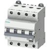 SIEMENS Sentron 5SU1 FI/LS Interruttore 10A, 4 poli, tipo C, sensibilità 30mA