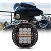 Faro LED 5,75", Inch, A Nido D'Api, 120W, DRL - Bianco