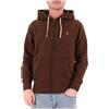 Polo Ralph Lauren Felpa Nutmeg Brown con zip e cappuccio
