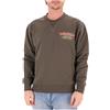 Roy Rogers Felpa verde girocollo con logo