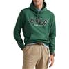 Polo Ralph Lauren Felpa verde con cappuccio RL e logo western