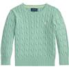 Polo Ralph Lauren Maglione azzurro a trecce in cotone