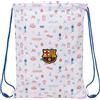 safta F.C. Barcellona Prescolastico - Zaino a sacco piatto, per bambini, ideale per bambini di diverse età, comodo e versatile, qualità e resistenza, 26 x 34 cm