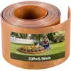VEVOR Bordatura da Giardino per Aiuola in Metallo Dimensioni 10m x 14 cm, Rotolo Recinzioni per Prato Orto da Giardino Bordatura in Acciaio al Carbonio Aiuole Sentieri Paesaggistica Colore Ruggine